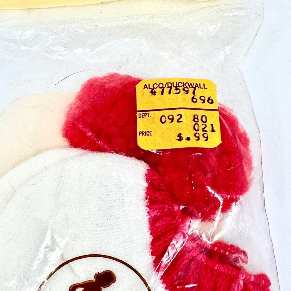 Vintage Pom-Pom‎ Sport Socks Novelty Athletic Crew Socks New Sealed